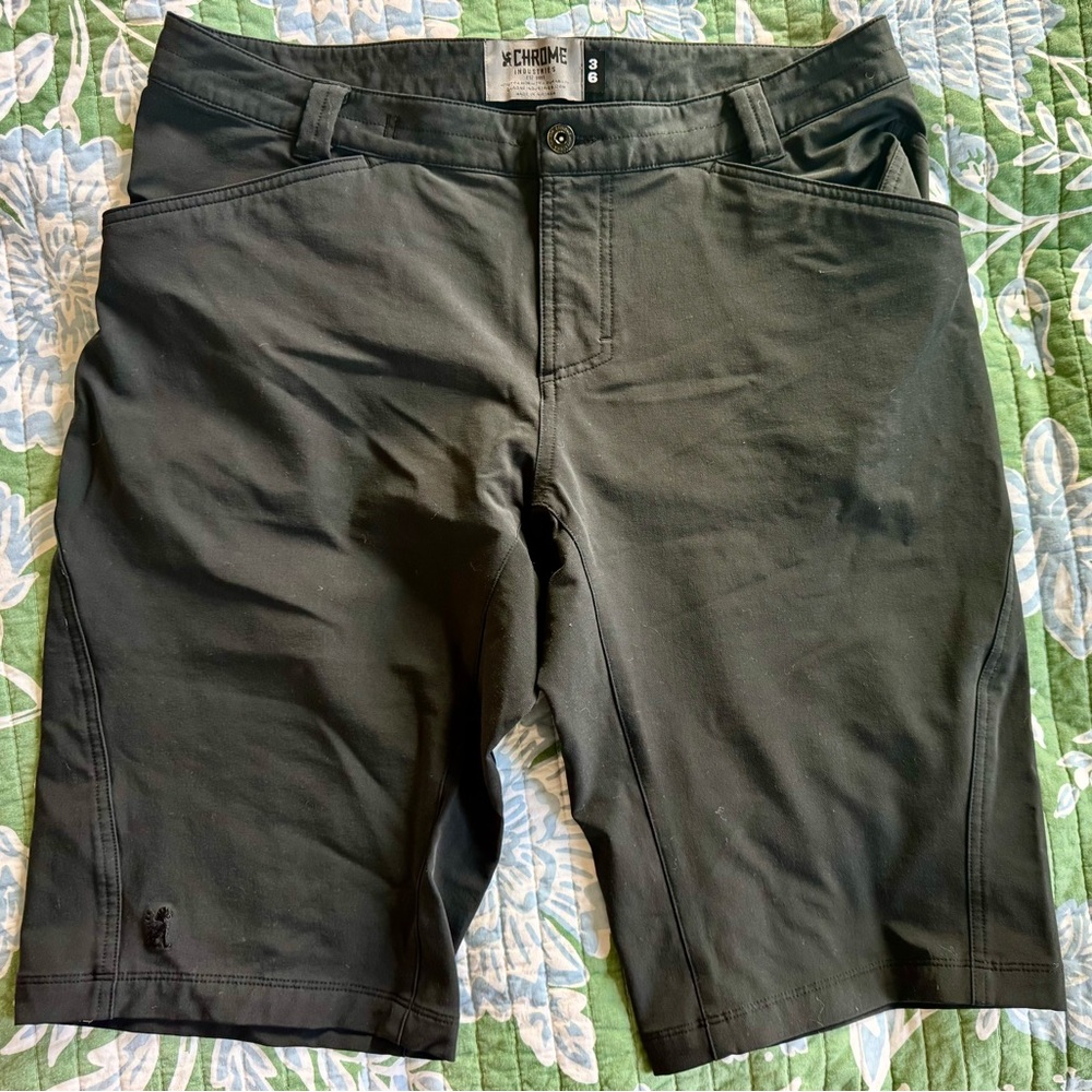 Chrome Industries: Union Men's Charcoal Athletic Shorts